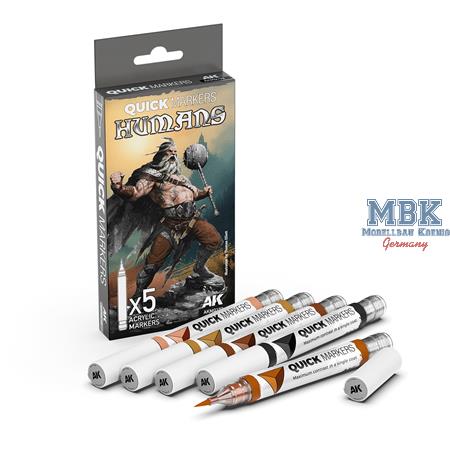 HUMANS - QUICK MARKERS SET