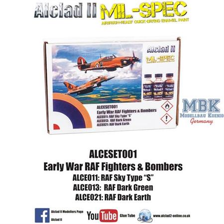 Early War RAF Fighter & Bombers 3x30 ml