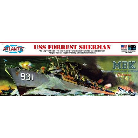 USS Forrest Sherman Destroyer 1/320