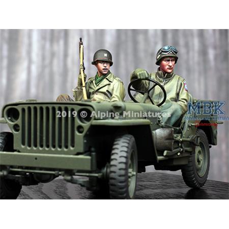 WW2 Jeep Crew  Set - 2 figs 1/35