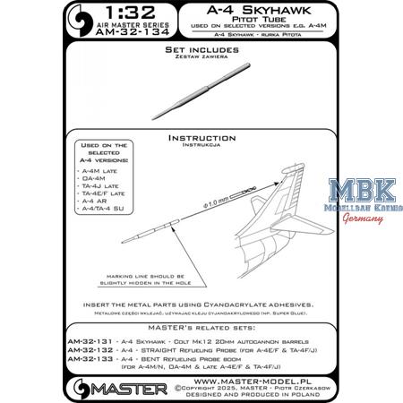 A-4 Skyhawk - vertical stabilizer Pitot Tube