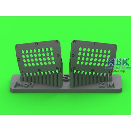 P-51 Mustang carburetor air filter standard holed