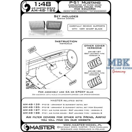 P-51 Mustang - carburetor cover - standard type