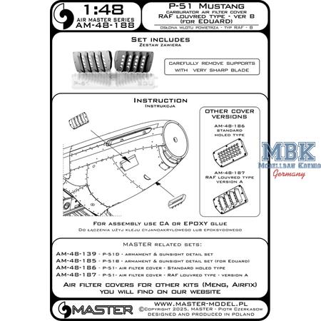 P-51 Mustang - carburetor cover - RAF  type B