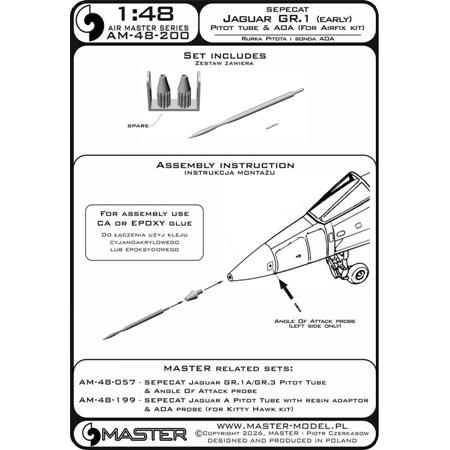 Jaguar GR.1-Pitot Tb.w/resin adaptor&Angle o.A-pr.