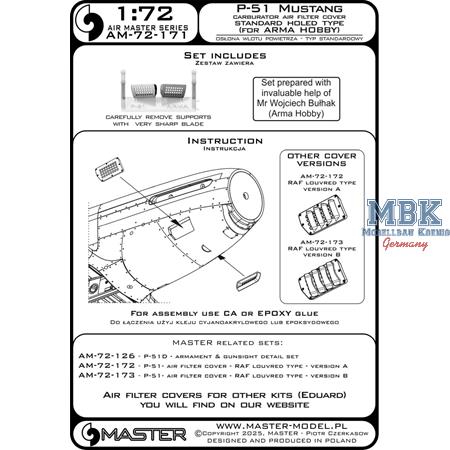 P-51 Mustang carburetor cover - Standard (ARMA)