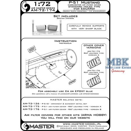 P-51 Mustang carburetor cover - Standard (EDUARD)