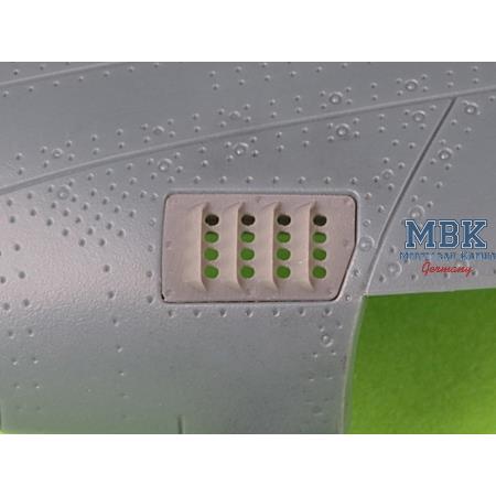 P-51 Mustang carburetor cover RAF Type A (EDUARD)