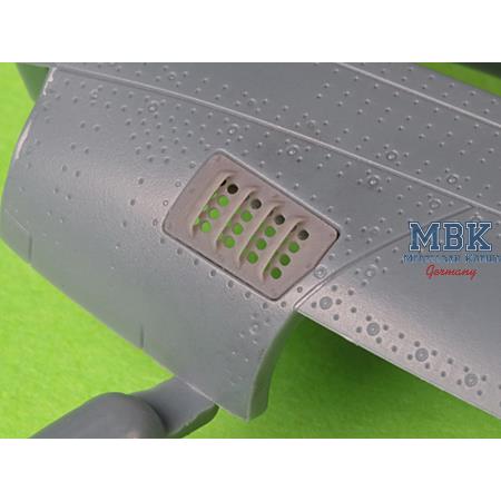 P-51 Mustang carburetor cover RAF Type A (EDUARD)