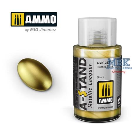 A-STAND Polished Brass - 30ml Enamel Paint for air