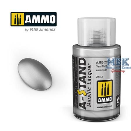 A-STAND Semi Matt Aluminium - 30ml Enamel Paint