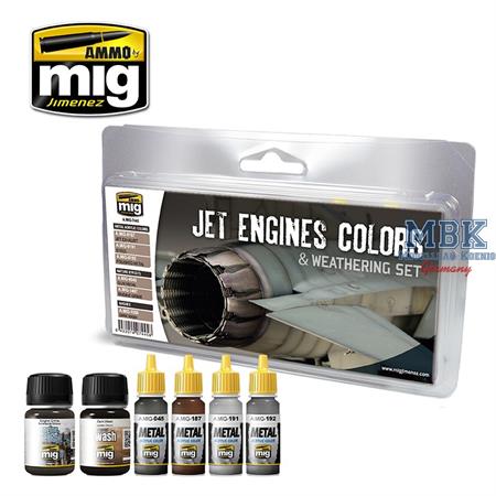 JET ENGINES COLORS AND WEATHERING SET