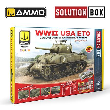 WWII USA ETO Colors and Weathering SOLUTION BOX