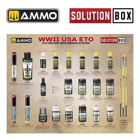 WWII USA ETO Colors and Weathering SOLUTION BOX
