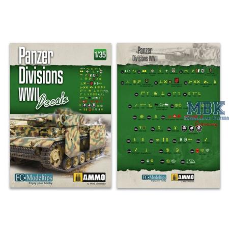 Panzer Divisions WWII Decals  1:35