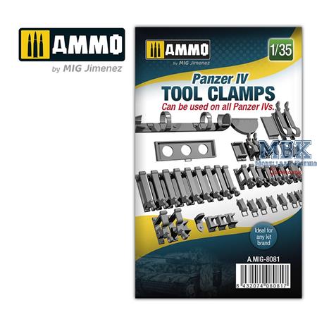 Panzer IV tool clamps 1:35