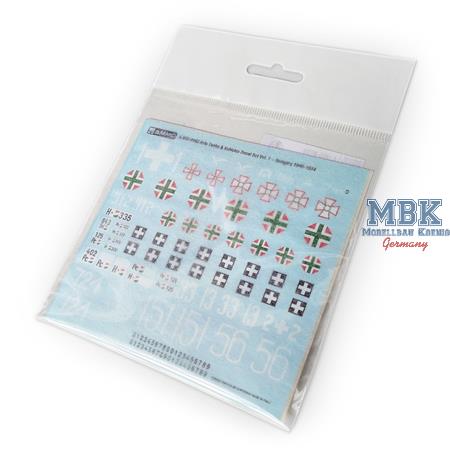 Axis Tanks&Vehicles Decal Set Vol. 1-Hungary 40-44