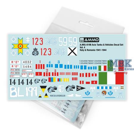 Axis Tanks&Vehicles Decal Set Vol. 4-Italy&Romania