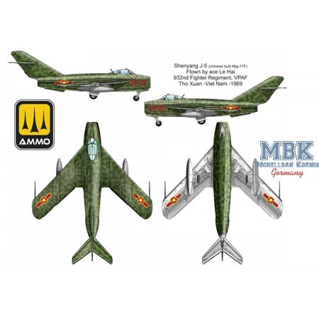Mikoyan MiG-17 F Shenyang J-5 Vietnam-China-NKorea
