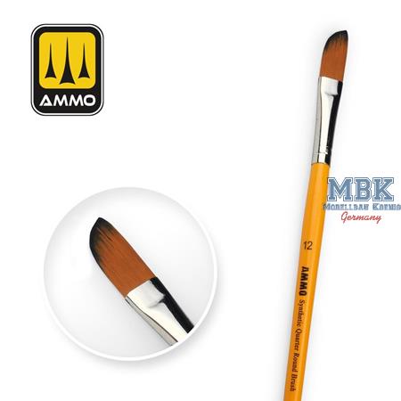 12 Synthetic Quarter Round Brush