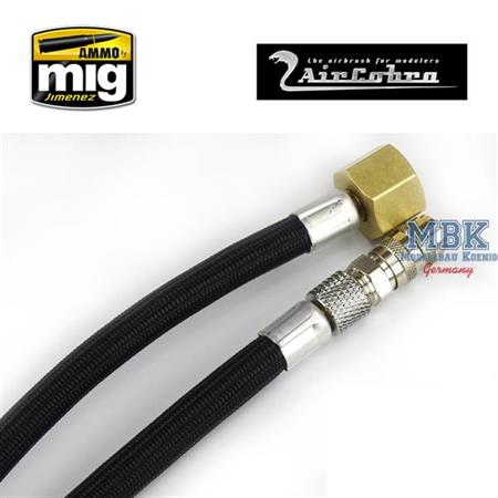 8 foot quick dis-connect braided air hose
