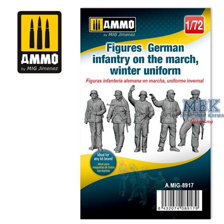 Figures German infantry on the march, winter 1/72