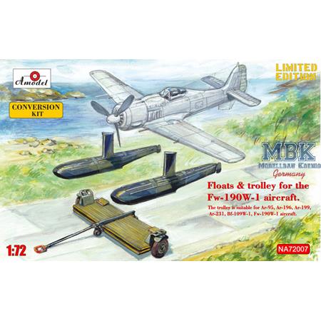 Floats & Trolley for Fw-190 W-1 Aircraft