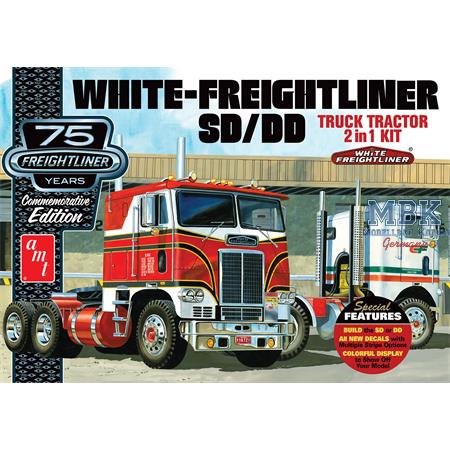 White Freightliner SD-DD Cabover Tractor (2-in1)