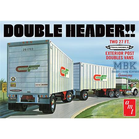 Double Header Tandem Van Trailer