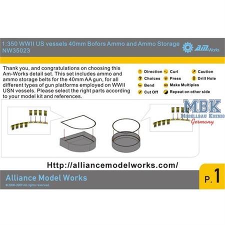Platform and ammo storage for WWII US 40mm Bofors