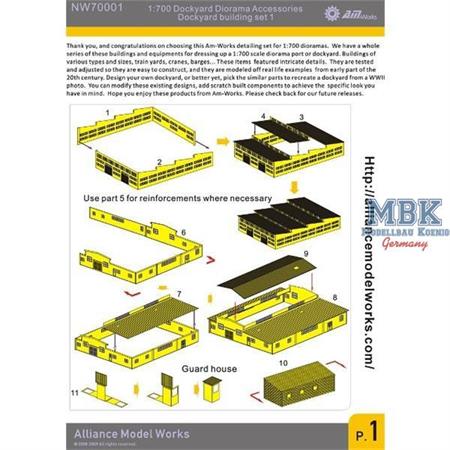 Dockyard Diorama Accessories - Dockyard building s