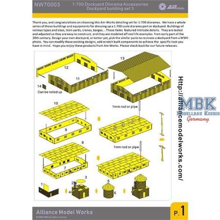 Dockyard Diorama Accessories - Dockyard building s
