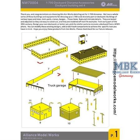 Dockyard Diorama Accessories - Dockyard building s