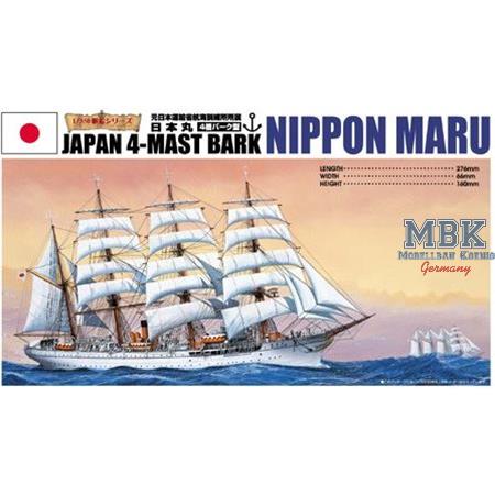 Japanese 4 Mast Bark Nippon Maru  1/350