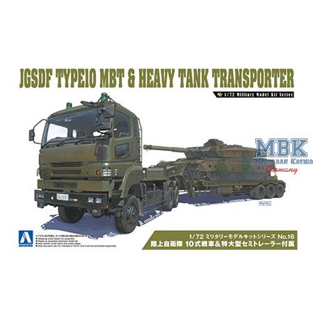 JGSDF TYPE10 MBT + HEAVY SEMI TRACK TRAILER