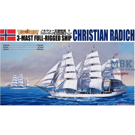 3-Mast Full-Rigged Ship Christian Radich  1/350