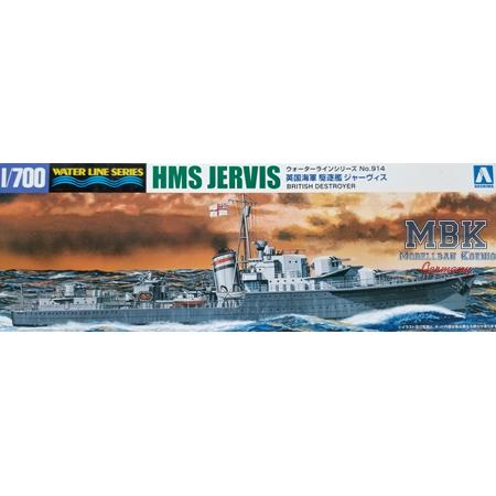 British Destroyer HMS JERVIS (Waterline 914)
