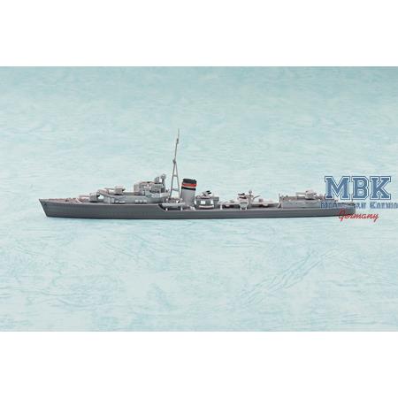 British Destroyer HMS JERVIS (Waterline 914)