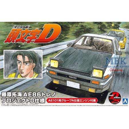Initial D Takumi Fujiwara AE86 Trueno Project D V.