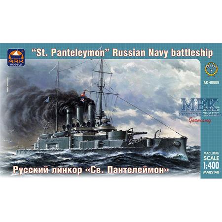 Russ navy battleship "St. Panteleymon" in 1:400