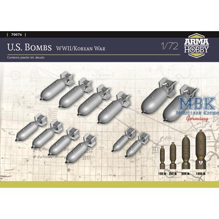 U.S. Bombs WWII / Korean War 1/72