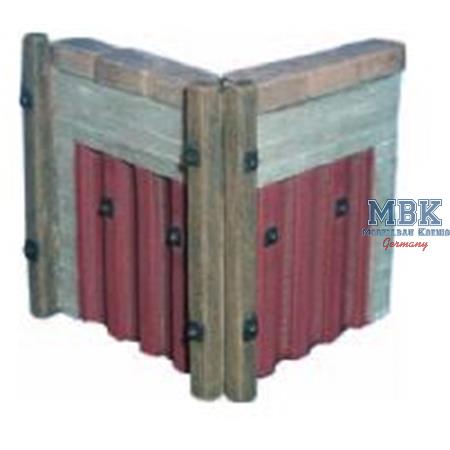 Spundwand Dalben Ecke/ sheet pile ointments corner