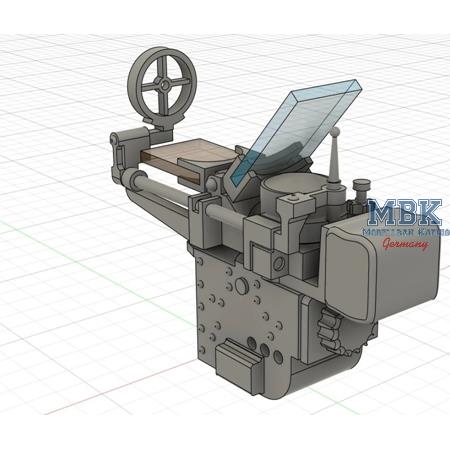 Type 98 gun sights Japan WWII, 3 pcs. in diff.pos.