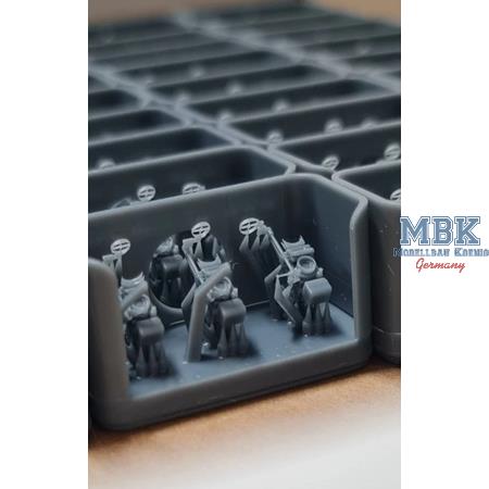 Type 98 gun sights Japan WWII, 3 pcs. in diff.pos.