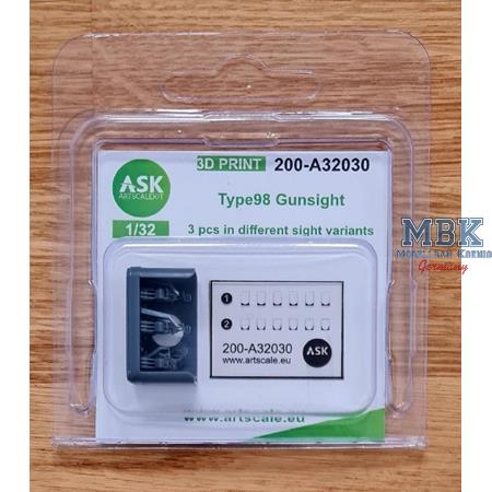 Type 98 gun sights Japan WWII, 3 pcs. in diff.pos.