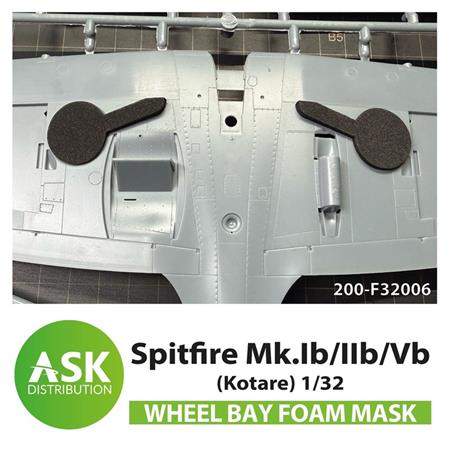 Spitfire Mk.Ib/IIb/Vb Wheel bay - FOAM mask Kotare