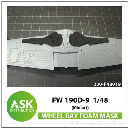 Fw 190D Wheel bay - FOAM mask MiniArt