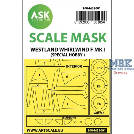 Westland Whirlwind Mk.I double-sided masks (SH)
