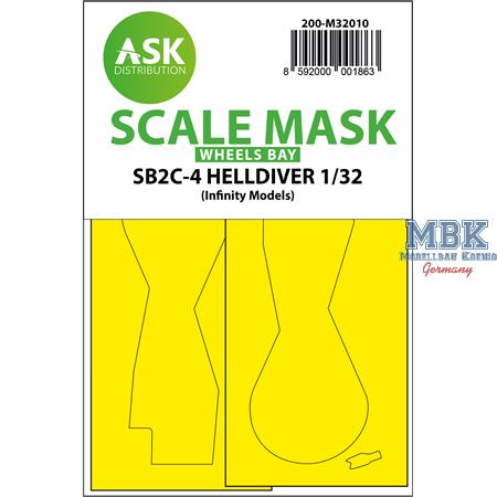 SB2C-4 Helldiver wheel bays masks for Infinity kit