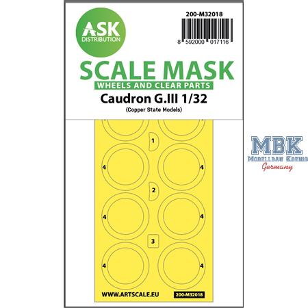 Caudron G.III double-sided express masks for CSM